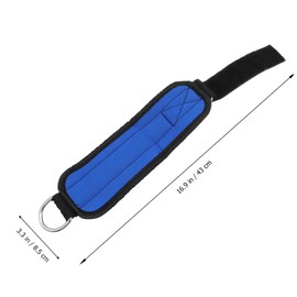 GANAZONO 1 Pair Padded Ankle Straps with Resistance Band for Gym Workouts for Leg Exercises Cable Kickbacks and Thigh Contractions for Endurance Training and Fitness