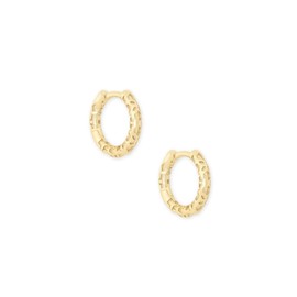 Kendra Scott Maggie Huggie Earrings for Women, Fashion Jewelry, 14k Gold-Plated Filigree