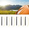 12PCS Tent Stakes Aluminum Alloy Three Edges Lightweight Tent Nail