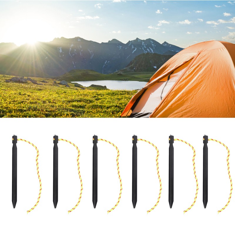 12PCS Tent Stakes Aluminum Alloy Three Edges Lightweight Tent Nail