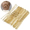 IWOWHERO 50pcs U-shaped Hairpins for Women Stick Hairpin Girls Hair