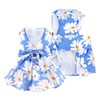Small Dog Harness Dress Cat Princess Dresses Summer Daisy Clothes