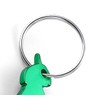 Komonee Parrot Green Bottle Opener Key Chain Metal Wildlife Bird