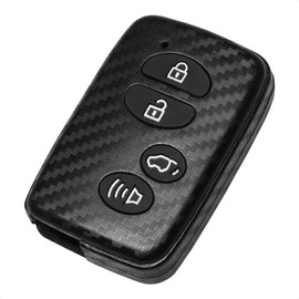 TANGSEN - Funda para llave inteligente de carbono 3D para Compatible con SCION FRS para Subaru BRZ CROSSTREK FORESTER WRX para TOYOTA AVALON CAMRY COROLLA HIGHLANDER PRIUS RAV4 SEQUOIA VENZA 234 Botones de entrada sin llave
