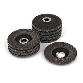 Sourcingmap 100mm Dia 16mm Bore 60 Grit Flap Sanding Discs Grinding Wheel 10pcs