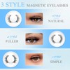 Elara Craft Magnetic Eyelashes with Applicator,Reusable Magnetic Eyelashes Natural Look,Easy
