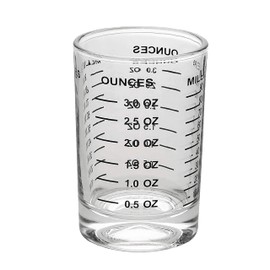 OGGI Measuring Shot Glass with Measuring Lines, 3oz / 90ml - Bartender Accessories, Jigger for Bartending, Shot Glass Measuring Cup with Ounces & Milliliters