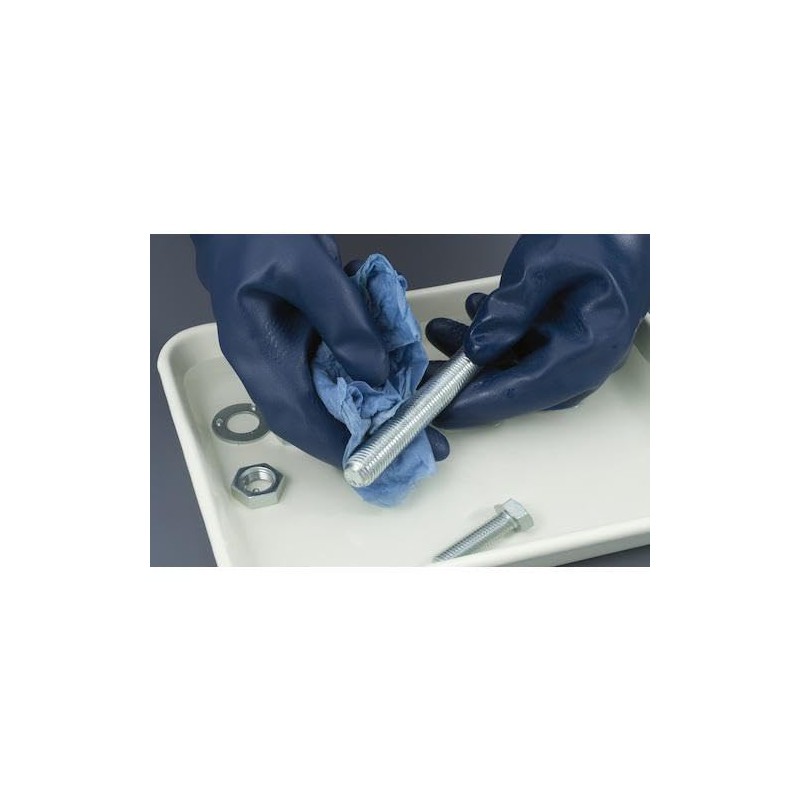 Showa CN-751M CN751-M Nitrile Rubber Chemical Protective Gloves, Thick Long