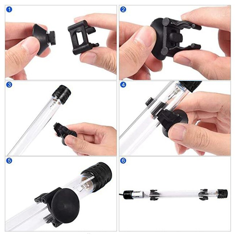 11W UV Light Sterilization Lamp Submersible Ultraviolet Sterilizer Water Disinfection