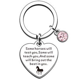 AMZQ Horse Gifts for Women Girls Equestrian Gifts for Horse Lover Horse Keyring Present