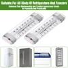 9 Pack Fridge Refrigerator Freezer Thermometer, Waterproof Analog, Large Dial,