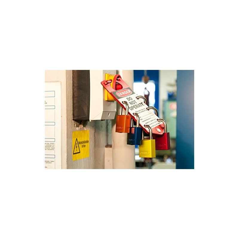 ABUS Yellow 72/30 Lockout Tagout Padlock w/ 1" Shackle, Single