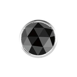 0.11-0.13 Cts Black Diamond Mens Stud Earring in 14K White Gold - Valentine's Day Sale