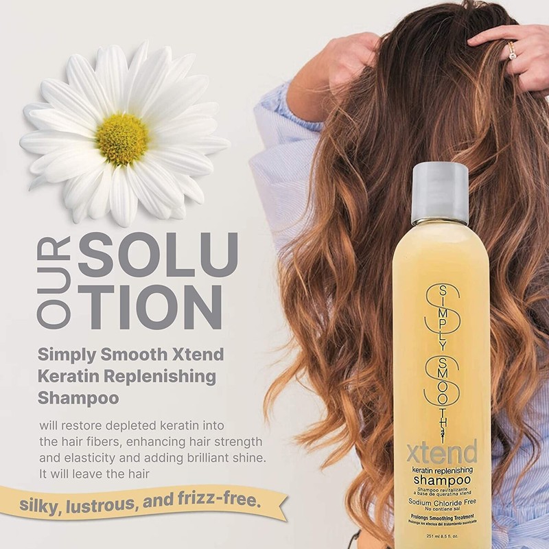 Simply Smooth Xtend Keratin Replenishing Shampoo & Conditioner & Calming