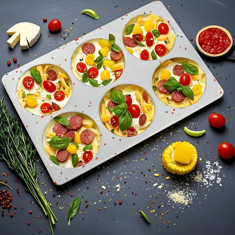 Silicone Egg Bite Molds, 2 Pack Silicone Egg Molds Frittata