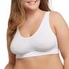 Just My Size Women's Soft Bra, White