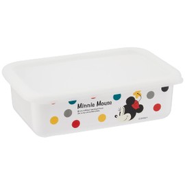 富士ホーロー ディズニー 浅型角容器 ミッキー&ミニー 740ml ホワイト DY-M