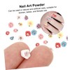 BIUDECO DIY Flower Nail Art Patches Compartment Ceramic Manicure Decor