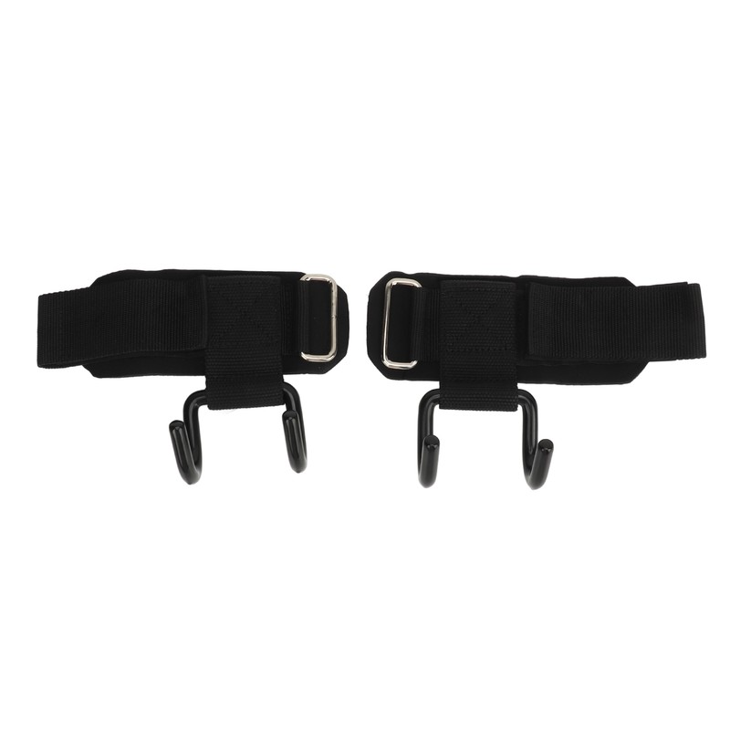 2pcs Weight Lifting Hook Heavy Duty Wrist Wraps Power Weight