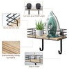 THYGIFTREE Ironing Board Holder Wall Mount, Metal Ironing Board Hanger