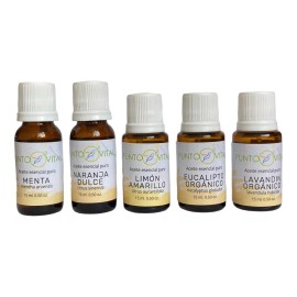 Punto Vital 5 Aceites Esen: Lavandín Menta Naranja Limón Eucalipto, 15ml