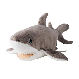 WWF WWF00841 Plush Collection (World Wide Fund for Nature) Plush White Shark Realistic Designed Plush Toy, Approx. 38 cm Tall and Wonderfully Soft, Multi-Colour