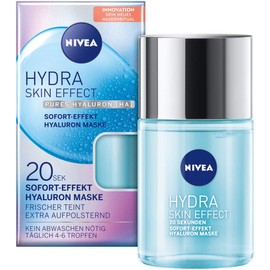 NIVEA Hydra Skin Effect 20 Seconds, Instant Effect Hyaluronic Mask, 100 ml, Face Mask for Preparing for Day and Night Cream, Mask with Pure Hyaluronic [HA]