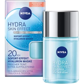 NIVEA Hydra Skin Effect 20 Seconds, Instant Effect Hyaluronic Mask, 100 ml, Face Mask for Preparing for Day and Night Cream, Mask with Pure Hyaluronic [HA]