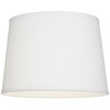 Hardback Tapered Drum Lamp Shade White Medium 12" Top x
