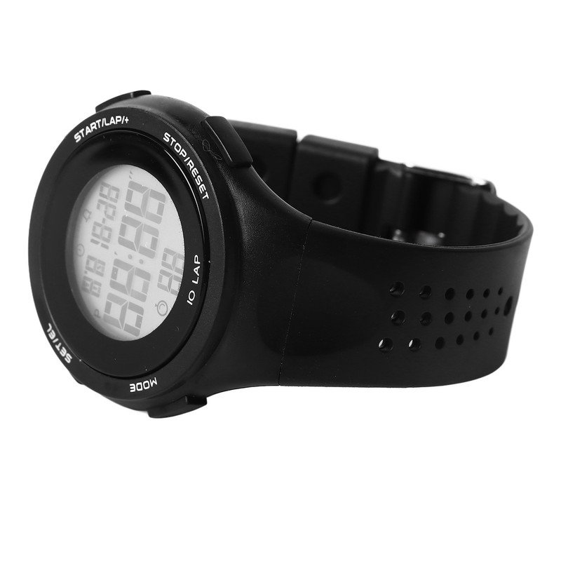 LED Digital Watch Waterproof Clear Display Breathable Strap Electronic Watch