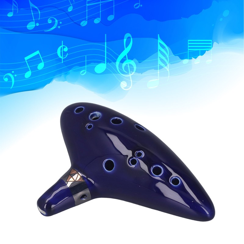12 Sound Hole Alto C Ocarina Ceramic Ocarina Instrument Kit