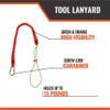 Malta Dynamics Tool Tether Lanyard with Carabiner Attachment, 12 Pack