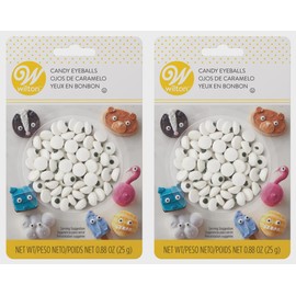 Candy Decorations 50/Pkg-White Eyeballs