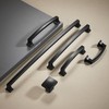 TUNNY 10 Pack Cabinet Handles-Matte Black 4"/102mm Screw Spacing Drawer