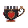 Nemesis Now Pinkys Up Queen of Hearts Cup, 11cm, Black