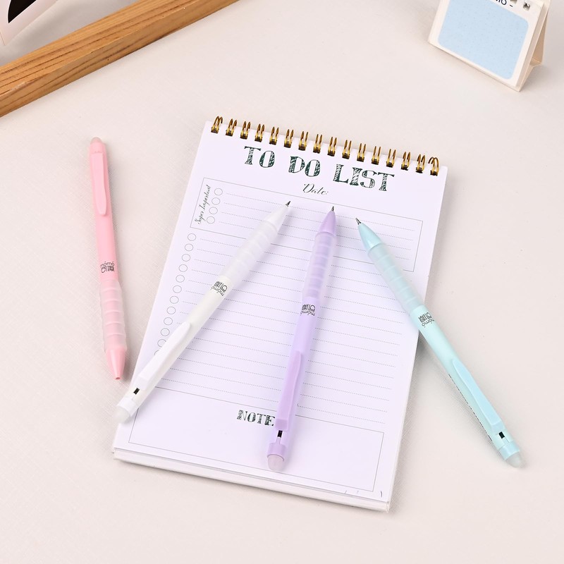 Temiary 18 Pcs Retractable Erasable Gel Ink Pens, 8 Pens
