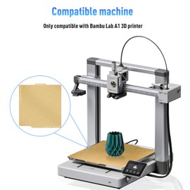257 * 257mm A1 PEI Build Plate Double Sided Smooth Textured Heated Bed,Flexible Removable Spring Bed Plate for Bambu Lab A1/X1/X1C/X1E/P1P/P1S 3D Printer