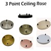 LEDSone 3 Point Ceiling Rose Pendant Cable Grip Clamp Plate