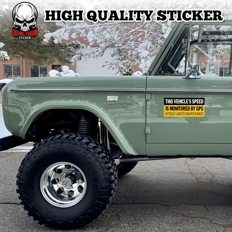 This Vehicle's Speed is Monitored by GPS | Bumper Sticker