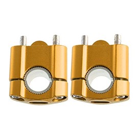 MASO Motorcycle Handlebar Risers Universal Motorbike Handlebars Risers Fit For 7/8" 22mm / 11/8" 28mm Aluminium Alloy Durable Bars Clamp - Gold