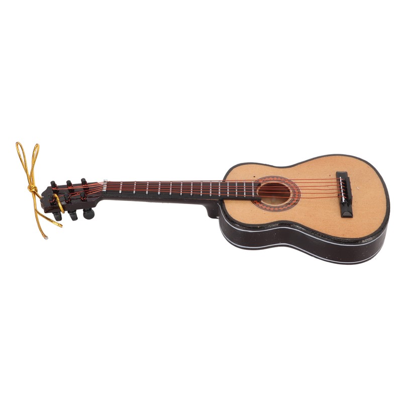 Guitar Ornament Resin Miniature Guitar Hanging Ornaments for Christmas Birthday