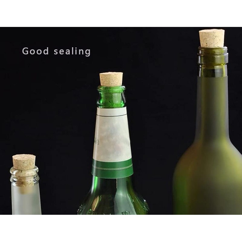 Aliotech 10PCS Natural Soft Wood Corks Tapered Wooden Bottle Stopper