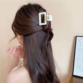 Pinzas para Cabello 6 Piezas, Pinzas para Cabello Grandes para Mujeres, Pinzas para Pelo de Antideslizantes, Pinzas para Square Hair Claws