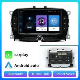 SpeedParts-X 2+32G 7 Inch Android Car Stereo GPS Navigation Car-play for 2016-2019 Fiat 500