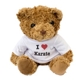 NEW - I LOVE KARATE - Teddy Bear - Cute Soft Cuddly - Gift Present Xmas Birthday