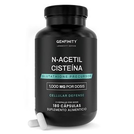 N-Acetil Cisteína (NAC) 1,000 mg por Dosis, 180 Cápsulas