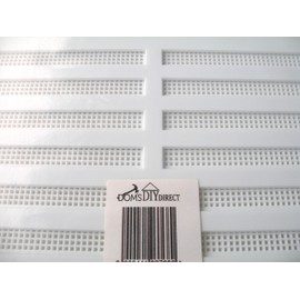 DOM'S DIY DIRECT WHITE ADJUSTABLE HIT AND MISS LARGE AIR VENT 11.25 " X 10.5 " VENTILATOR COVER
