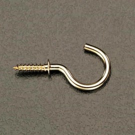 φ2.4x20mm Screw-in Hooks (Brass/6pcs) EA951DR-2