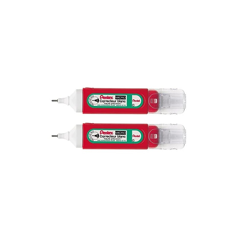 PENTEL Pentex ZLC31-W Fine Point Correction Pens 12 ml Pack