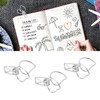 100pcs Peach Binder Clips Cute Cartoon Strong Clamping Force Sturdy